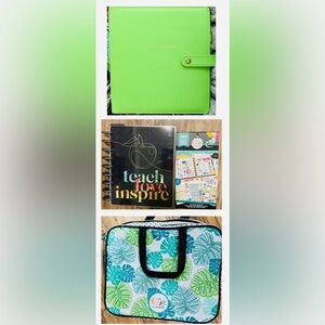 The Happy Planner teacher work office binder zipper case bundle